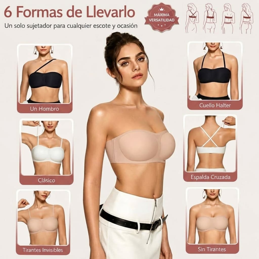 Sujetador invisible push-up
